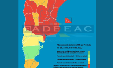 Fadeeac publica un mapa actualizado de desabastecimiento de combustible