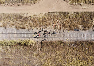 Nuevas obras de vía en la traza del San Martín