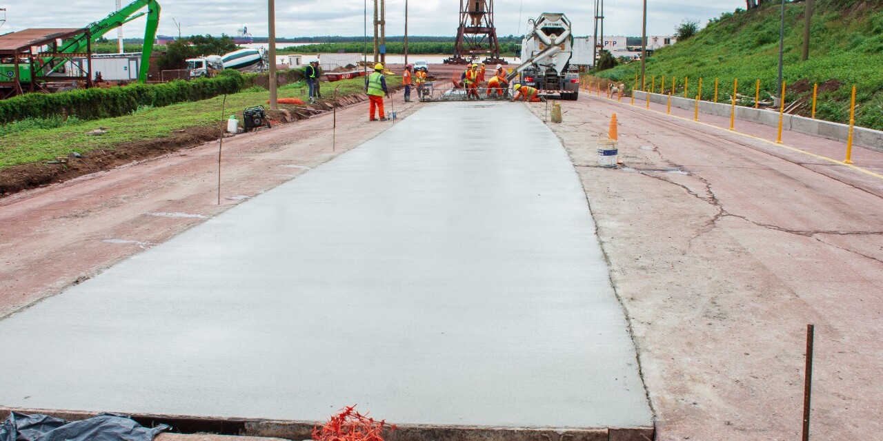 Finalizó la obra de ingreso al muelle en el Puerto de San Nicolás