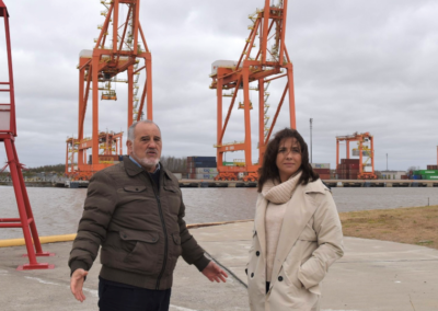 Puerto La Plata recibió a la visita de la presidenta de la Comisión de Intereses Marítimos, Portuarios y Pesca de la Cámara de Diputados 