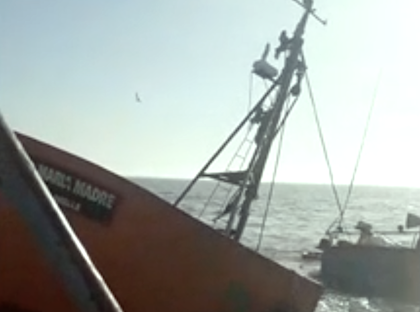 Se hundió el buque pesquero “Primero María Madre” frente a la Bahía de Samborombón en Buenos Aires
