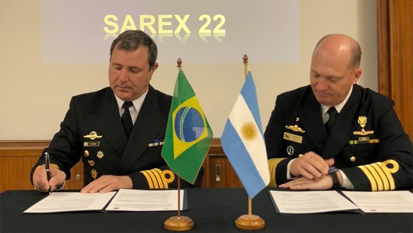Finalizaron ejercicios conjuntos entre las armadas de Brasil y Argentina