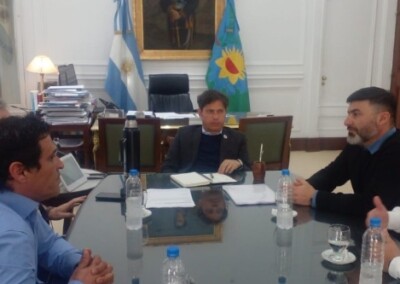 Gremios portuarios se reunieron con Kicillof y expresaron el apoyo a la gestión de Alvaro en Puerto Quequén