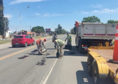 En Santa Fe, Vialidad Nacional avanza con la rehabilitación de la RN 11