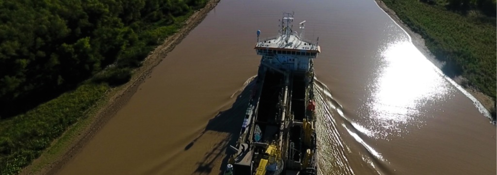 La Administración General de Puertos publicó el informe de agosto de la Vía de Navegación Troncal