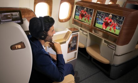 Cómo pueden verse los partidos del mundial a bordo de un avión