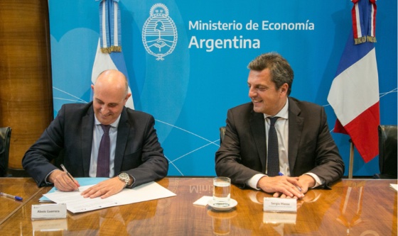 Se firmó un préstamo con la Agencia Francesa de Desarrollo para cofinanciar la modernización de la línea Belgrano Sur