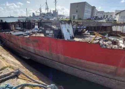 Puerto Mar del Plata recupera frente de amarre por la remoción de buques inactivos