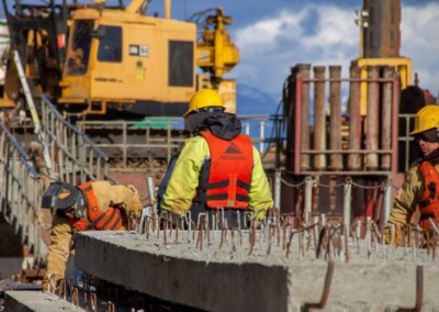 La obra de ampliación del muelle de Ushuaia estará concluida en marzo del 2023