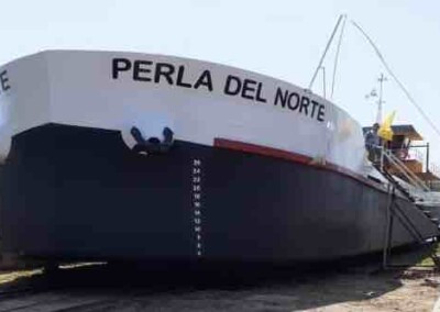 “Perla del Norte” el primer barco arenero eléctrico argentino