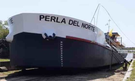 “Perla del Norte” el primer barco arenero eléctrico argentino