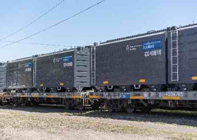 Se completa la entrega de 90 contenedores cerealeros a la línea Belgrano.