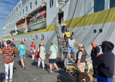 El puerto Mar del Plata recibió al crucero Hamburg