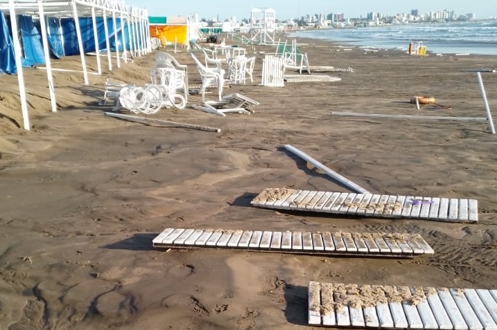 Mar del Plata: un meteotsunami generó destrozos en Mar del Plata