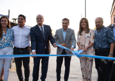 Taiana y Giuliano inauguraron puente modular construido por TANDANOR