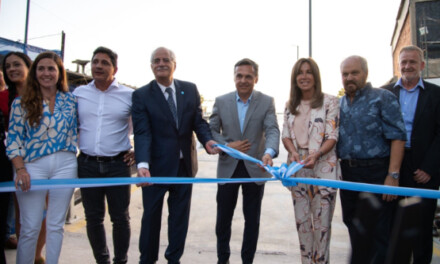 Taiana y Giuliano inauguraron puente modular construido por TANDANOR