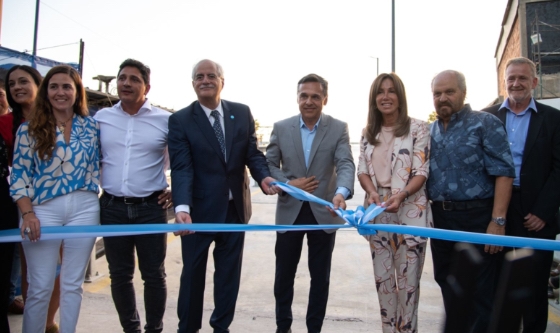 Taiana y Giuliano inauguraron puente modular construido por TANDANOR