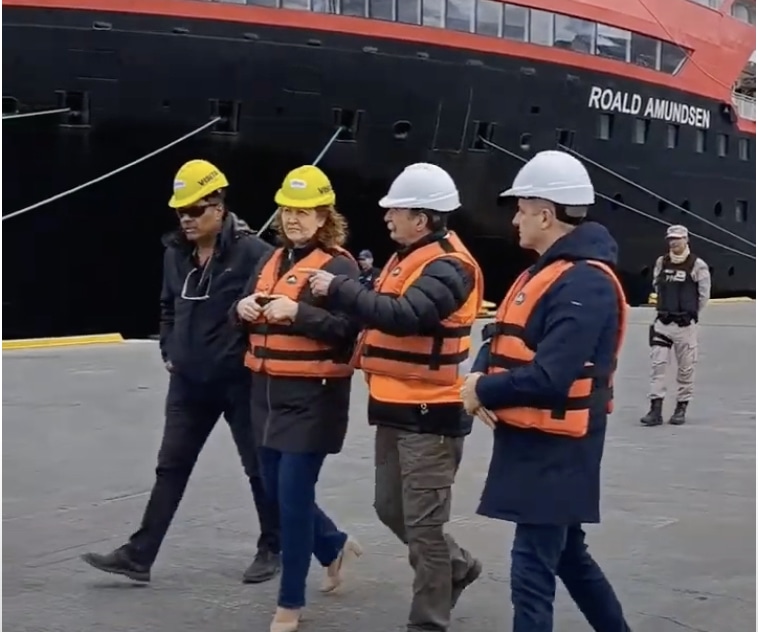 Recorrido por la etapa final de obra en el puerto de Ushuaia