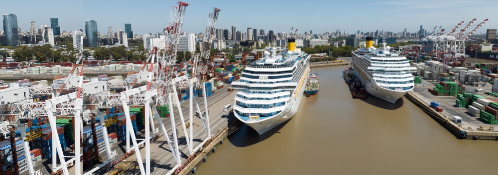 4 cruceros y más de 12 mil turistas recibió el Puerto de Buenos Aires 