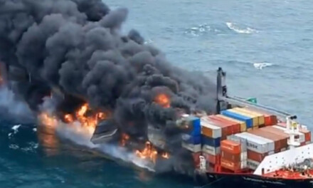 Compañías navieras investigan cómo combatir los incendios en alta mar