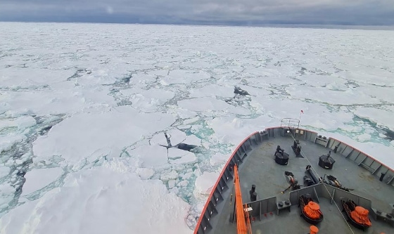 El rompehielos ARA “Almirante Irízar” logró atravesar el témpano A81