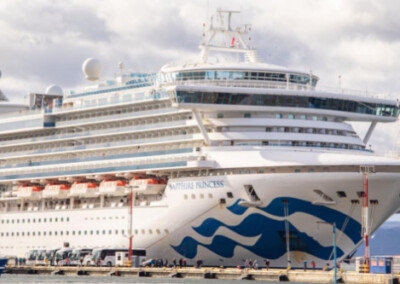 El puerto de Ushuaia recibió uno de los cruceros más grandes del mundo 