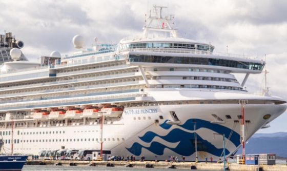El puerto de Ushuaia recibió uno de los cruceros más grandes del mundo&nbsp;