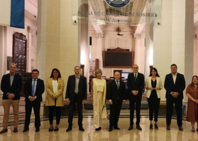 La BCR recibió la visita del embajador argentino en Egipto