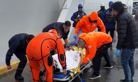 Ushuaia: Prefectura rescató a un tripulante de un crucero