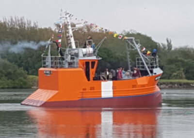 Se “hizo a la mar” un nuevo barco construido en Quequén