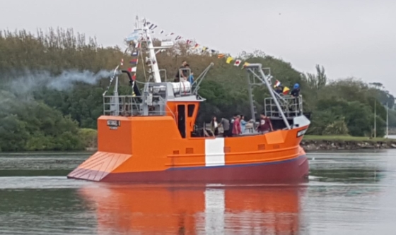 Se “hizo a la mar” un nuevo barco construido en Quequén