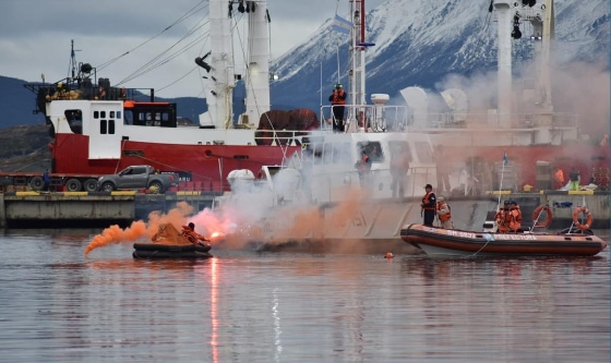 Prefectura termina curso con ejercicios y simulacros en Ushuaia