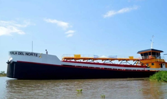 El primer barco arenero híbrido eléctrico de Argentina está listo para trabajar