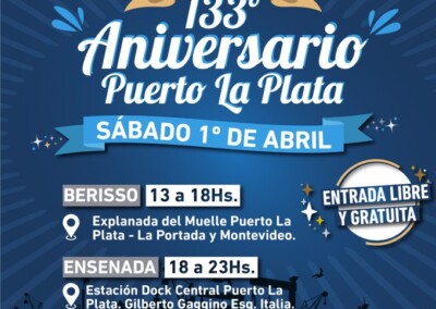 133 aniversario del Puerto La Plata