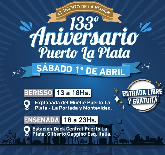 133 aniversario del Puerto La Plata