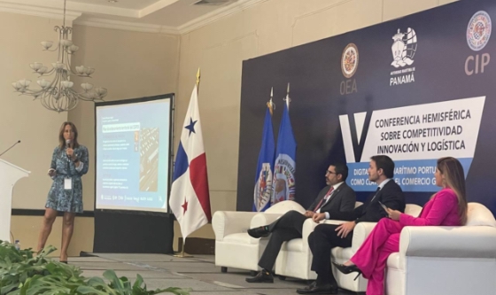 Carla Monrabal expuso en la V Conferencia Hemisférica sobre Competitividad, Innovación y Logística