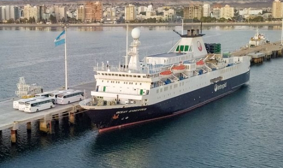 El Ocean Endeavour amarró en Puerto Madryn&nbsp;