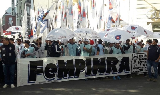 La FeMPINRA se declaró en alerta y movilización ante el fracaso la paritaria con los puertos privados