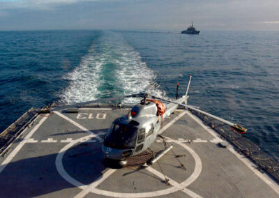 Unidades de la Flota de Mar efectuaron actividades de adiestramiento en el mar