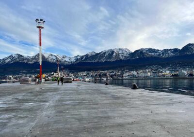 Avanzan las obras de ampliación en el puerto de Ushuaia