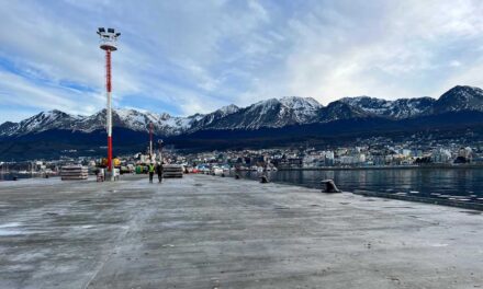 Avanzan las obras de ampliación en el puerto de Ushuaia