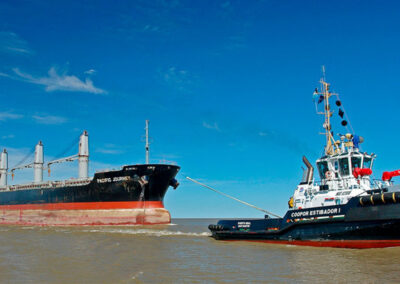 Paro de remolcadores en todos los puertos del país por un conflicto gremial