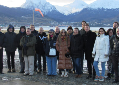 Funcionarios del Inidep y BID visitaron los terrenos donde se construirá el pañol logístico para los buques, en Ushuaia