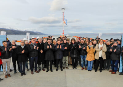 Como parte de la Modernización de los puertos, Giuliano inauguró la ampliación del muelle de Ushuaia