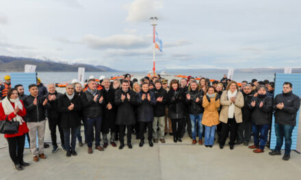 Como parte de la Modernización de los puertos, Giuliano inauguró la ampliación del muelle de Ushuaia