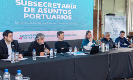 Puerto San Nicolás: Cecilia Comerio acompañó a los ministros de Producción, Trabajo y Seguridad