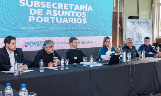 Puerto San Nicolás: Cecilia Comerio acompañó a los ministros de Producción, Trabajo y Seguridad