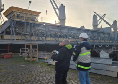El Presidente del Consorcio de Gestión de Puerto Quequén, Jorge Alvaro, celebra la reactivación de la terminal Pier Doce