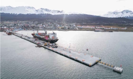 La obra del Puerto de Ushuaia fortalece el posicionamiento de Tierra del Fuego