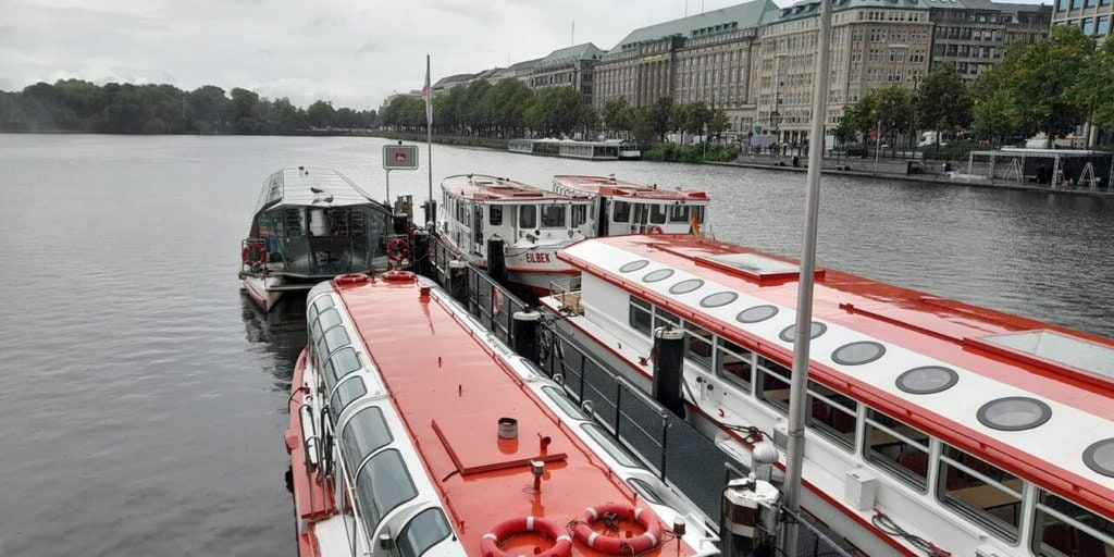 Cómo son los canales de navegación en Hamburgo